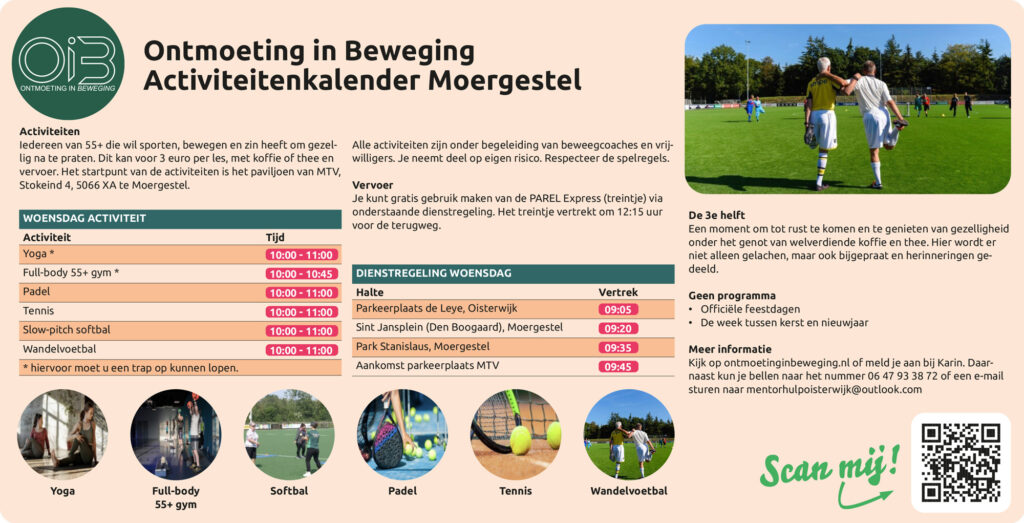Ontmoeting in Beweging Activiteitenkalender