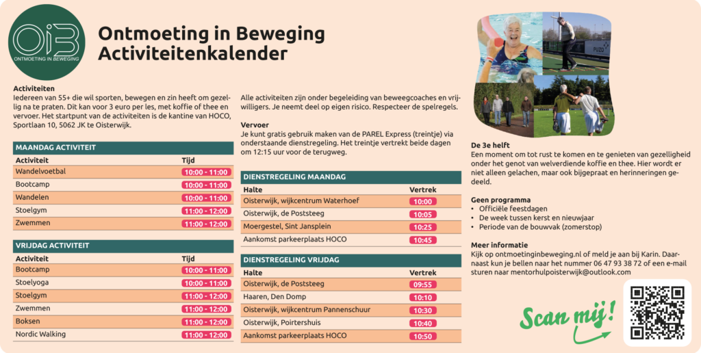Ontmoeting in Beweging Activiteitenkalender