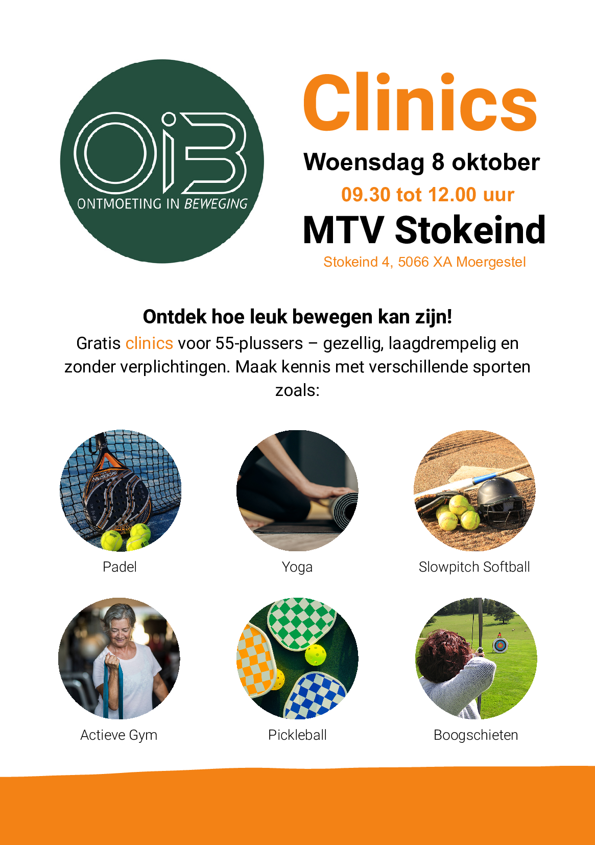 Clinics Ontmoeting in beweging te Moergestel ontmoeting in beweging-missie