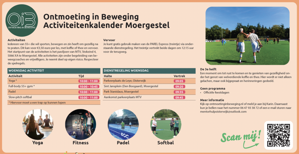Ontmoeting in Beweging Activiteitenkalender