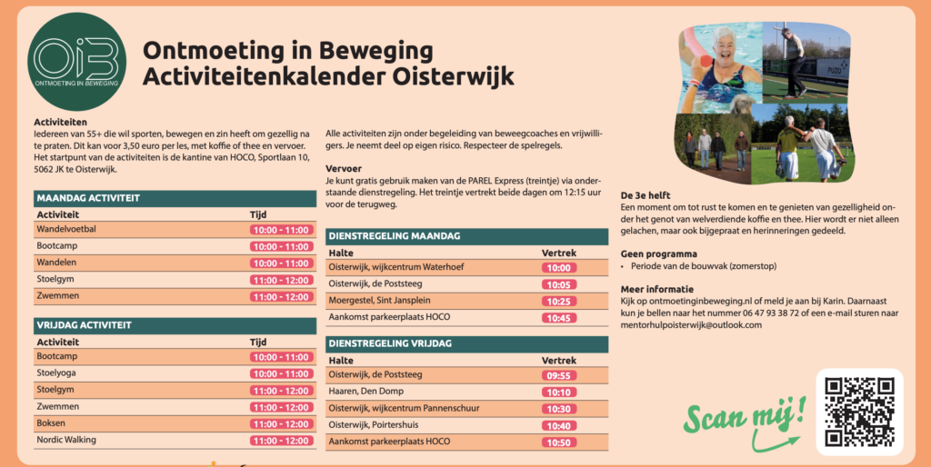 Ontmoeting in Beweging Activiteitenkalender